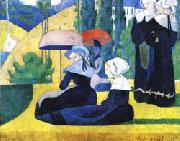 Emile Bernard, Breton Women with Parasols